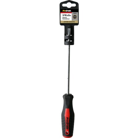 Pro-Grade Tools 3/16" X 6" Slotted Screwdriver 55029